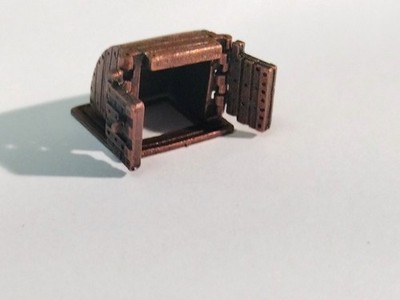 Ship Model Fittings Parts Bronze Companionway w/ 2 doors 20mm x 20mm x 19mm