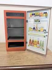 Hasam Products Vintage Metal Toy Refrigerator with Illustrated Groceries