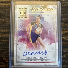 2025 Panini Impeccable WNBA Dearica Hamby Auto Watercolors /99 Los Angeles