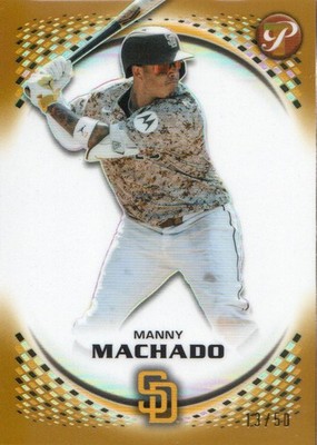 2026 Topps Pristine Baseball Gold Refractors #53 Manny Machado 13/50 Jersey #
