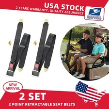 2all Vehicle 2 Point Seat Belt Safety Seatbelt Kit Black Color For Bus Truck Car