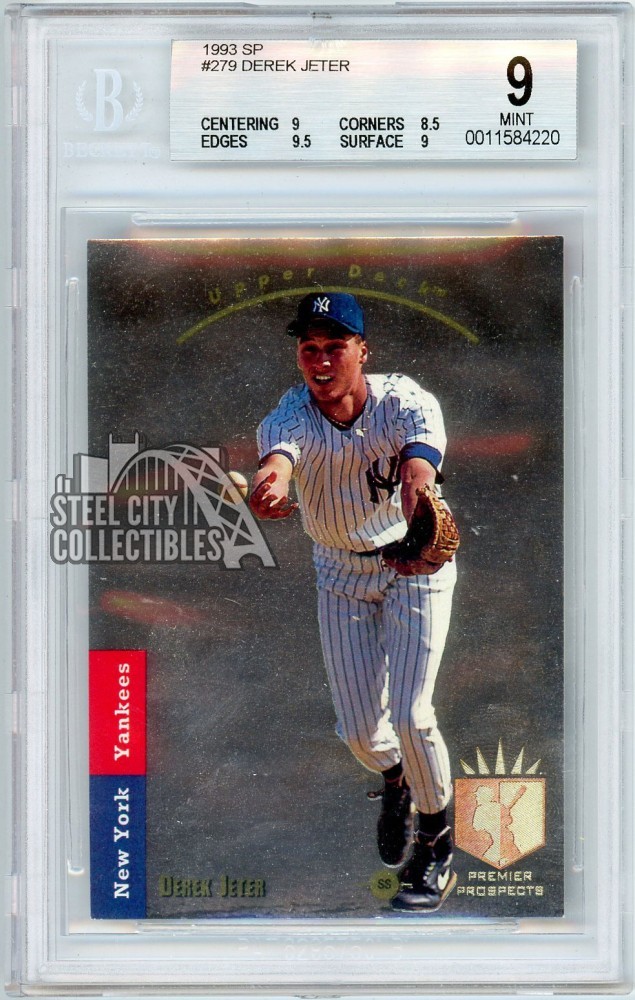 Derek Jeter 1993 Upper Deck SP Foil Rookie Card #279 BGS 9 Mint (220)