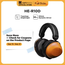HE-R10D Dynamic Topology Driver Close-Back Over-Ear Headphones for Home, Studio 
