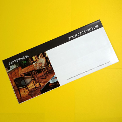 Thomasville Founders Patterns 22 furniture brochure vintage 1970s modern