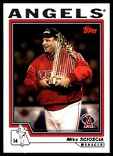 Mike Scioscia 2004 Topps 1st Edition #267 Angels MLB READ FREE SHIP AutographDen