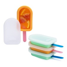 Wicked Gizmos Ice Pop Moulds 4 Pack Silicone Ice Lolly Moulds with Sticks