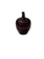 Vintage Amethyst Strawberry Glass Trinket Dis...