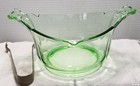 Vintage Depression Glass Green Ice Tub Bucket — photo 1