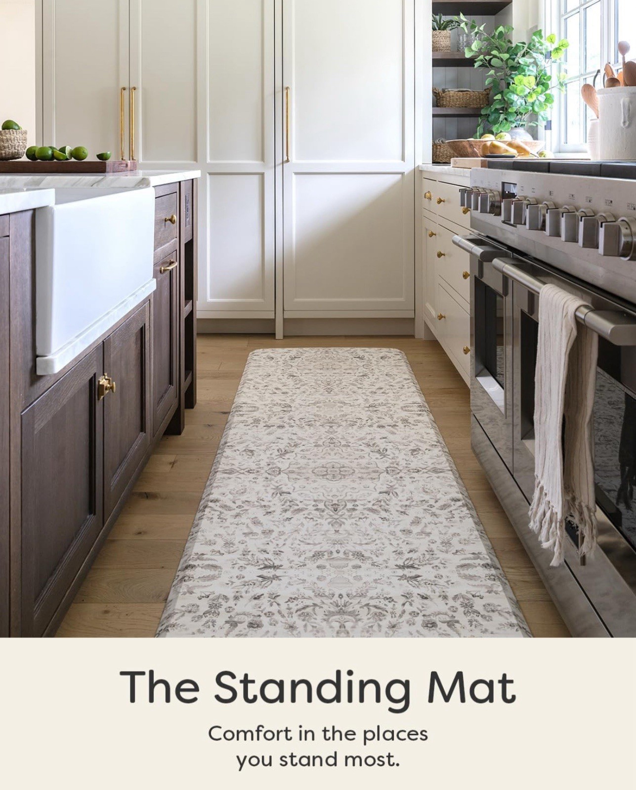 House Of Noa Standing Mat Anti-Fatigue Cushioned Kitchen Mats for Floor 72”X 22”