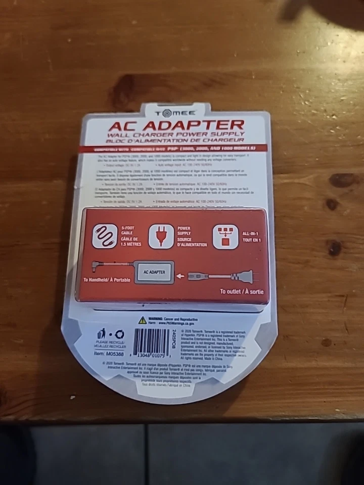 PSP Charging Adapter TOMEE AC POWER SUPPLY ADAPTER 1000, 2000 & 3000 - Image 2 of 2