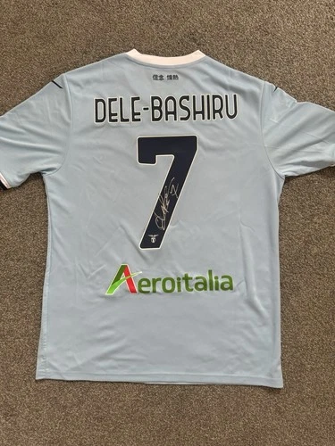 Match Issued / Signed Fisayo Dele-Bashiru Lazio 24/25 Home Shirt