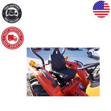 Exact Fit Black Endura Tractor Seat Cover with Pockets for Kubota L3301-L3902