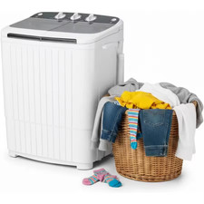 Portable Washing Machine with 18 lbs Capacity Washer and Dryer Combo with Twin