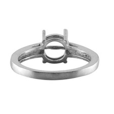 Semi Mount Ring Round 7.00 MM Solitaire Women Ring 925 Sterling Silver Ring