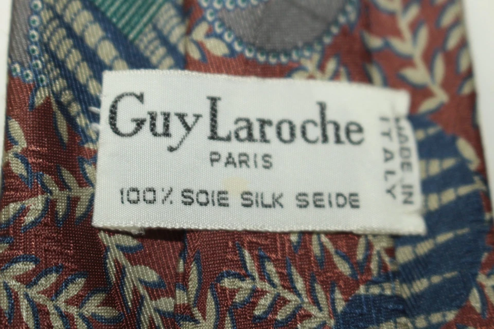 Corbata de seda GUY LAROCHE Hecha en Italia F83543 Foto 4 de 4
