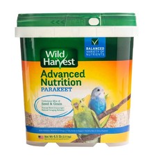 Advanced Parakeet Nutrition Seed Grain Mix 4.5 Pound Bird Seed Food Wild Harvest