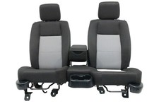 1998 - 2011 Ford Ranger Seats 60-40 Split Bench Black Gray Cloth Extended Cab