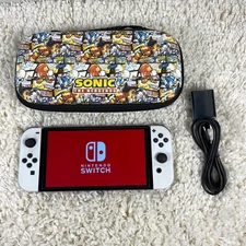 Nintendo Switch OLED White Handheld Replacement Console Only HEG-001 Tested