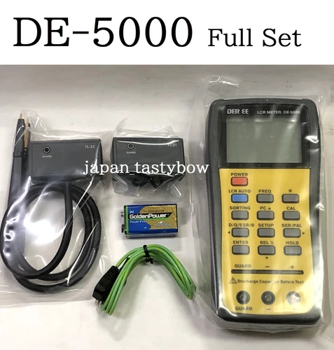 DE-5000 Handheld LCR Meter DE5000 w/ TL-21 TL-22 TL-23 DER EE High Accuracy