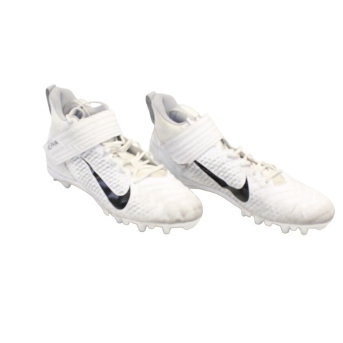 NIKE Alpha Menace Varsity 2 Men's Size 15 Football Cleats AQ8154-100 White Gray - Picture 3 of 11