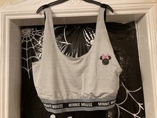 *BNWT* Size 16/18 Disney Grey Minnie Mouse Underband Sports Bra
