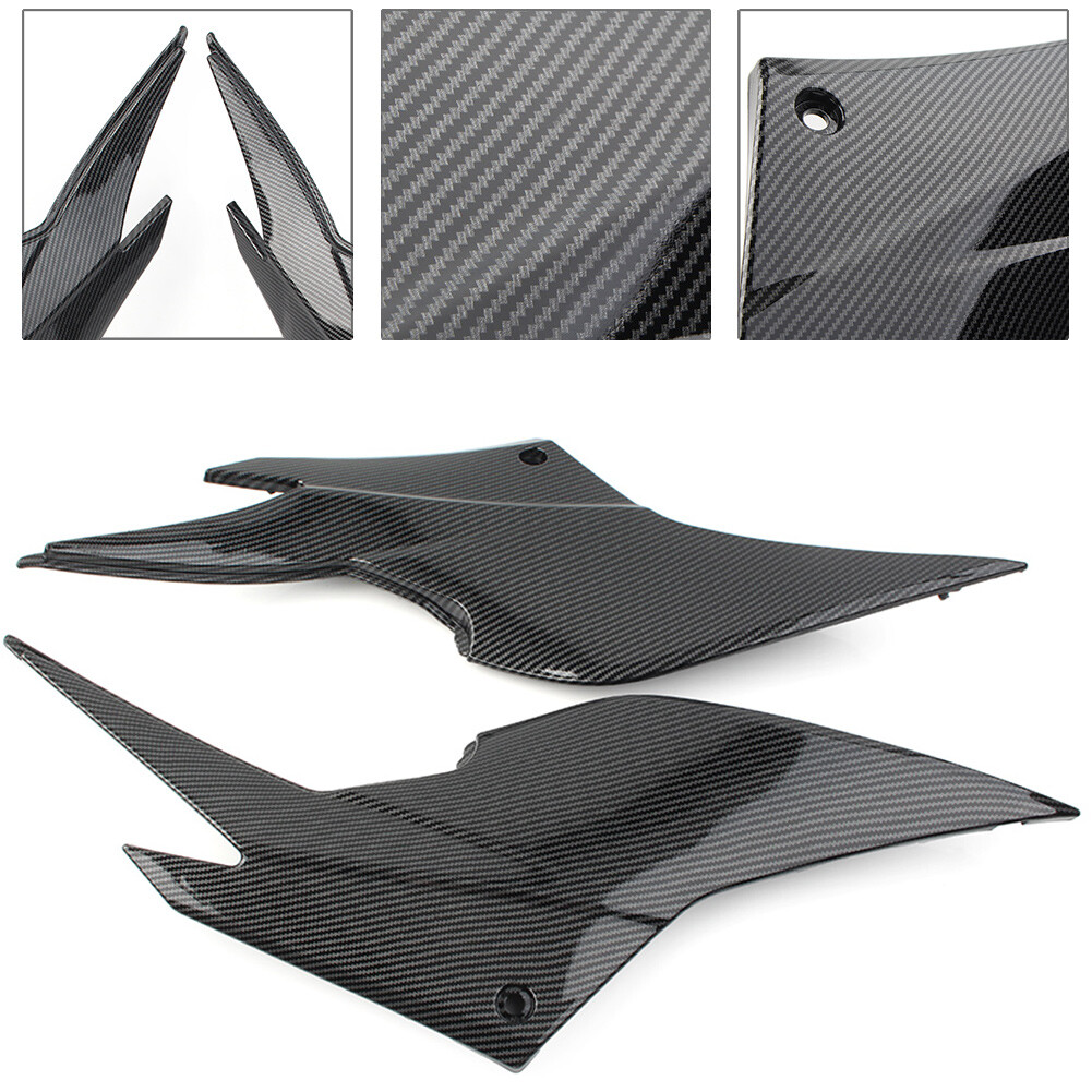 Gas Tank Side Cover Panel Fairing For KAWASAKI Ninja 250 2008-2016 Carbon Fiber