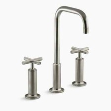KOHLER Purist Widespread Lavatory faucet -K-14408-4-BN -Vibrant Brushed Nickel