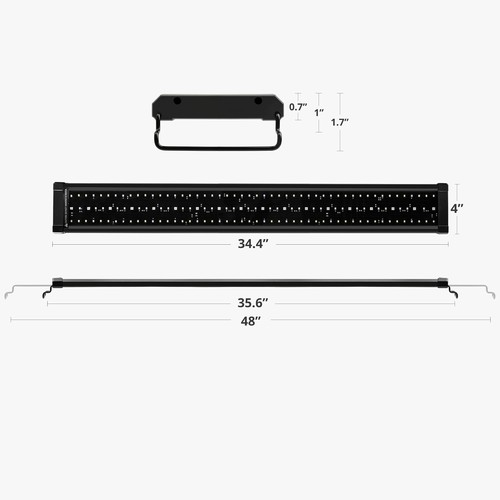 Programmable Aquarium Light with Remote Control for Corals - 36-48 Inches - Picture 8 of 9
