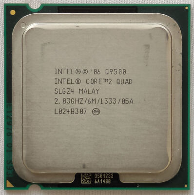 Intel Core 2 Quad Q9500 CPU Quad-Core 2.83GHz/6M/1333 SLGZ 4 LGA775 Processor