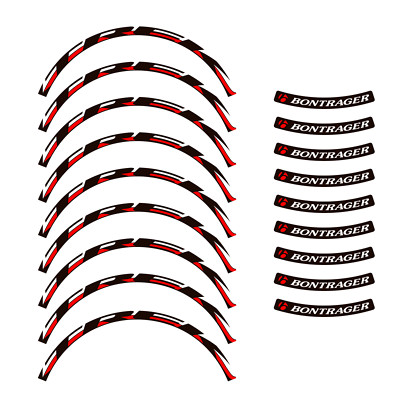STAR SAM   PEGATINAS LLANTAS TREK BONTRAGER FONDO NEGRO ADHESIVO MTB 26 PULGADAS