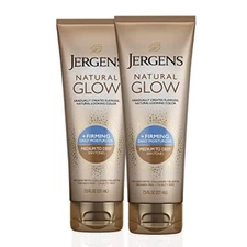Jergens Natural Glow Firming Daily Moisturizer Self Tanner Pack of 2 7.5 Fl Oz