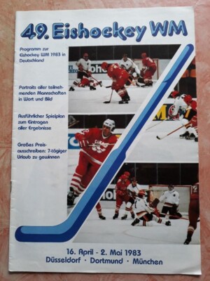 programme 1983 Ice Hockey World Championships in Germany