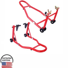 Motorcycle Front & Rear Stand Lift 1000 lbs Spoolift Paddock Swingarm Arm