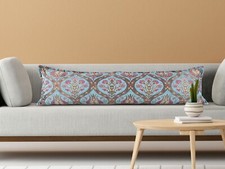 Long Pillow For Bed, Extra Long Pillow, Lumbar Throw Pillow, Boho Pillow For Bed