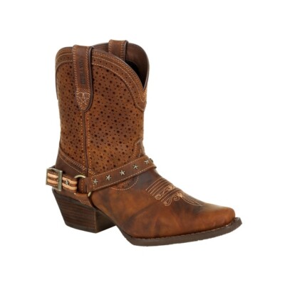 Durango Ladies Crush Brown Ventilated Shortie Boot DRD0375