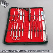 38 P ADVANCED BIOLOGY LAB ANATOMY MEDICAL STUDENT KIT WITH SCALPEL BLADE #12 #23