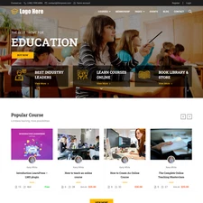 Education Website Design with Free VPS Web Hosting and Installation