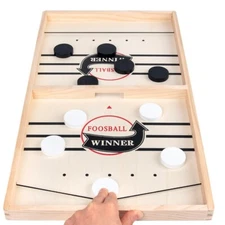 Fast Hockey Sling Puck Game Winner Fun Paced Sling Puck Party Board-Game Gifts