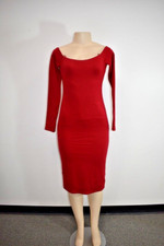 alice + olivia Red Cocktail Dress SIZE 4 On Sale nt