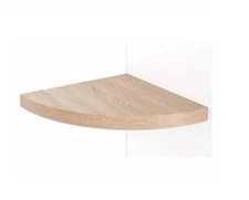 Corner Shelf Floating Shelves White Black Green Red Gloss Oak Wood Storage Kit  