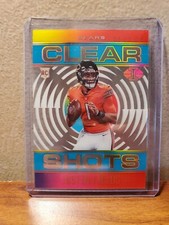 2021 Panini Illusions Justin Fields  Clear Shots Light Blue 48/299