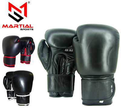 Martial Sports Air Maxx Palm Boxing Gloves in Genuine Leather Free Shipping