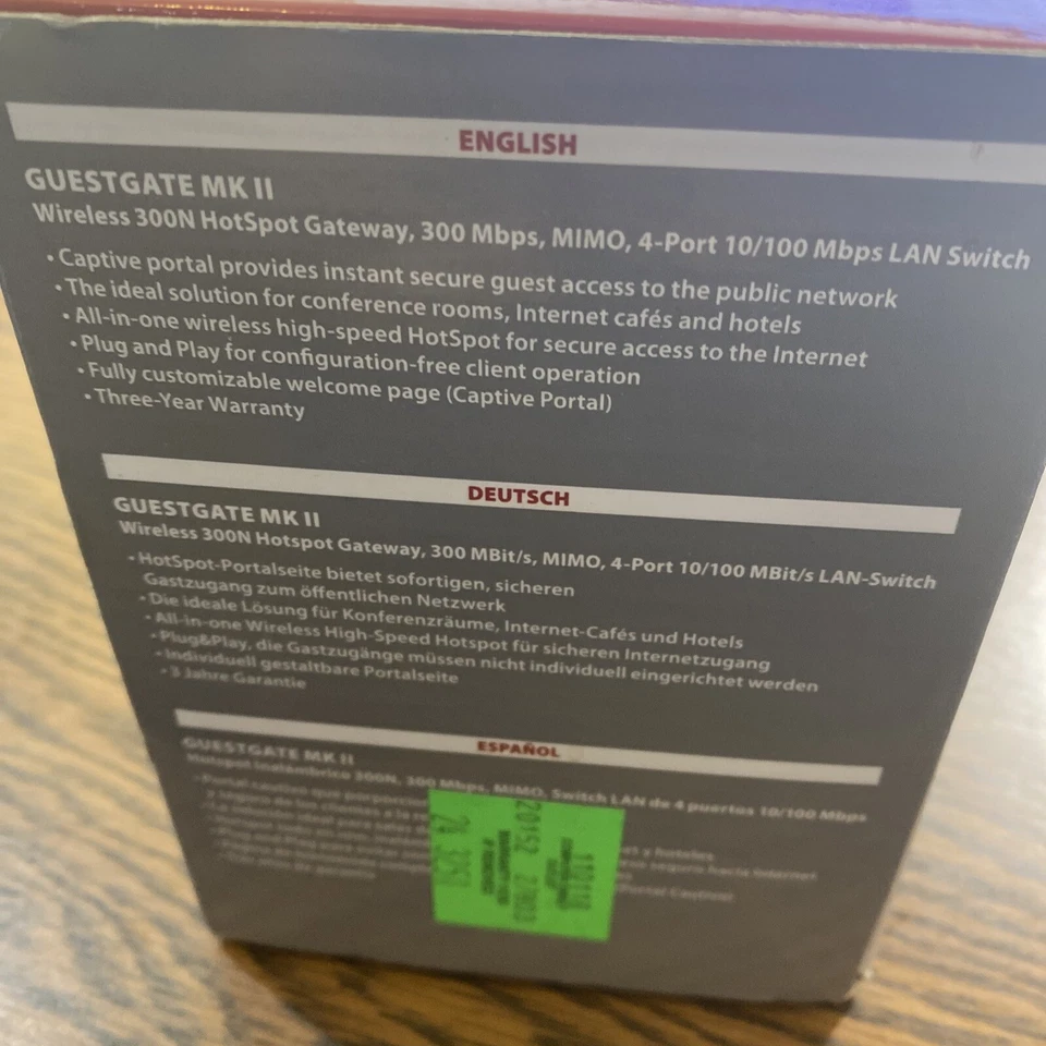 Guestgate MKII Hotspot Wireless Gateway by Intellinet - Image 3 of 3