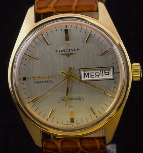 LONGINES Admiral 5 Stelle DayDate Oro Solido 18K Ref: 301010 | eBay