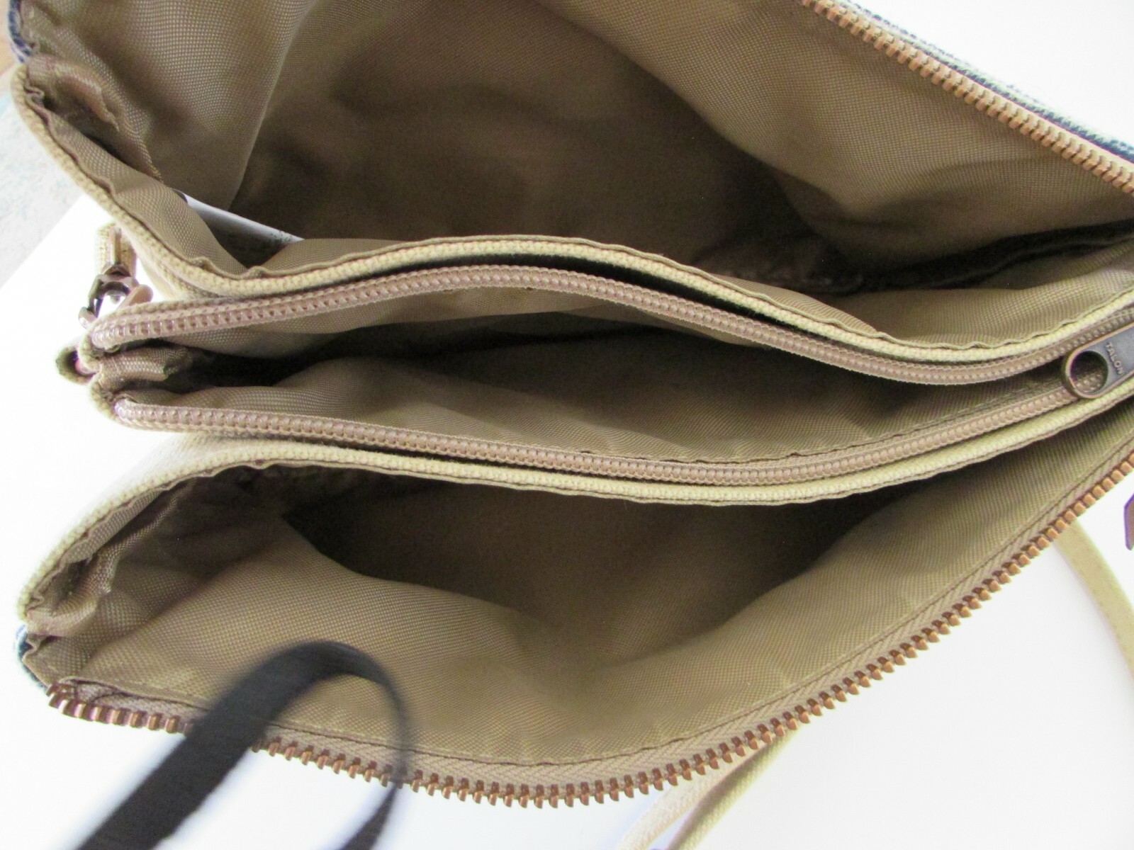 Pendleton Blue Wool  Native Blanket Crossbody Org… - image 9