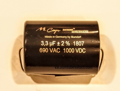 Consumer Electronics 0 33 Uf M Cap Supreme Silver Oil 1000 Vdc Mundorf Audio Capacitor Vintage Electronic Parts