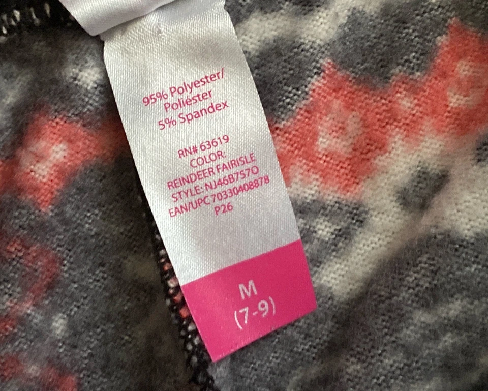 NO BOUNDARIES 女式中号 (7-9) Fair Isle 拉裤紧身裤 — 第 4/4 张图片