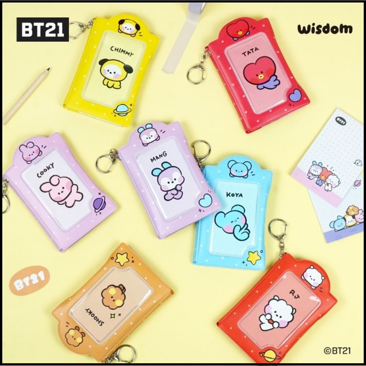 BTS キーホルダー BTS BT21 Minini Official Authentic Figure Keychain Strap