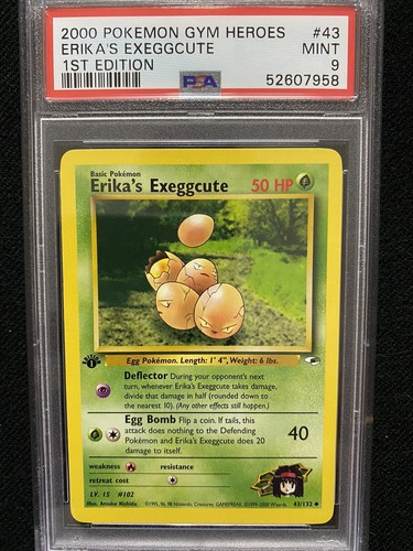 Erika's Exeggcute (1st Edition) graded PSA 9 for sale on eBay