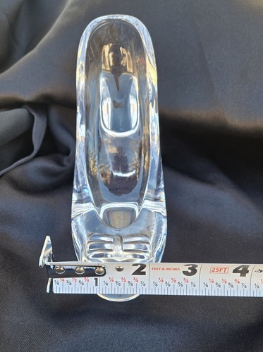 Skulptur Kristall Schuhe Glas Slipper - Briefbeschwerer/Wohndeko - Bild 9 von 10